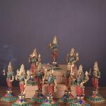 Brass Vishnu Dashavatar Idol Set | 10" Meenakari Stonework | 19kg Sacred Collection | Complete Avatar Series | Divine Art | Jaipurio